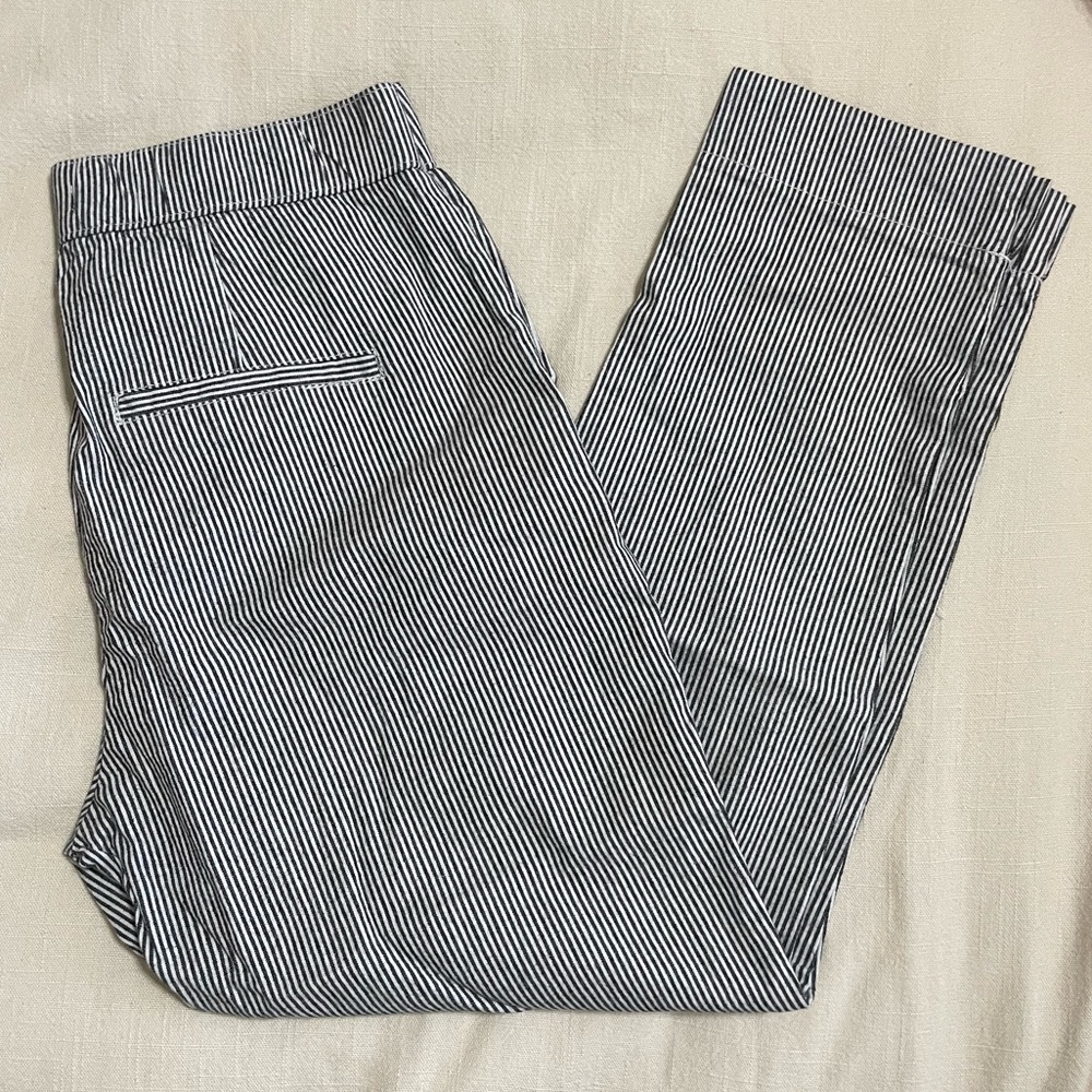 Hollister Pin Striped Navy & White Pants